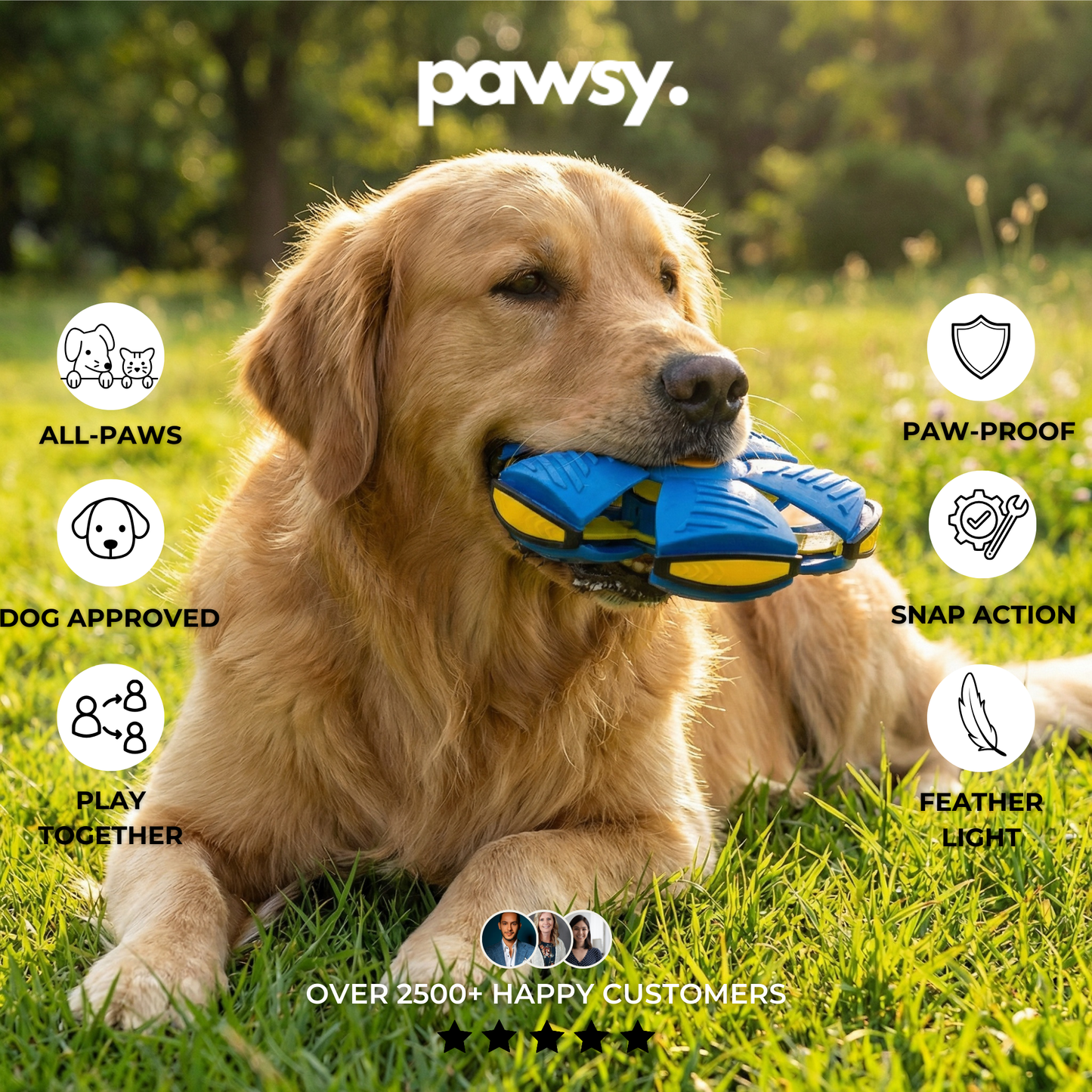 PawsyPop™ - Pop Up Dog Ball
